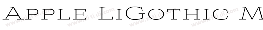 Apple LiGothic Mediu字体转换